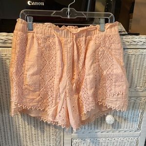 Pink Flowy shorts